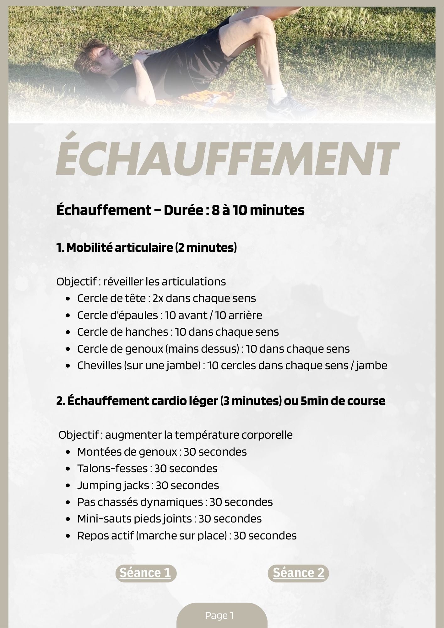 Programme SOL à faire à la maison Spécial patineurs/patineuses débutants/intermédiaires ou Avancer