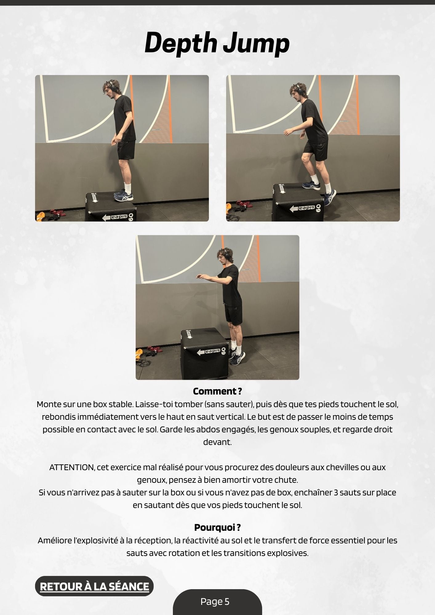 Programme ICE Spécial patineur/patineuses en Salle de sport