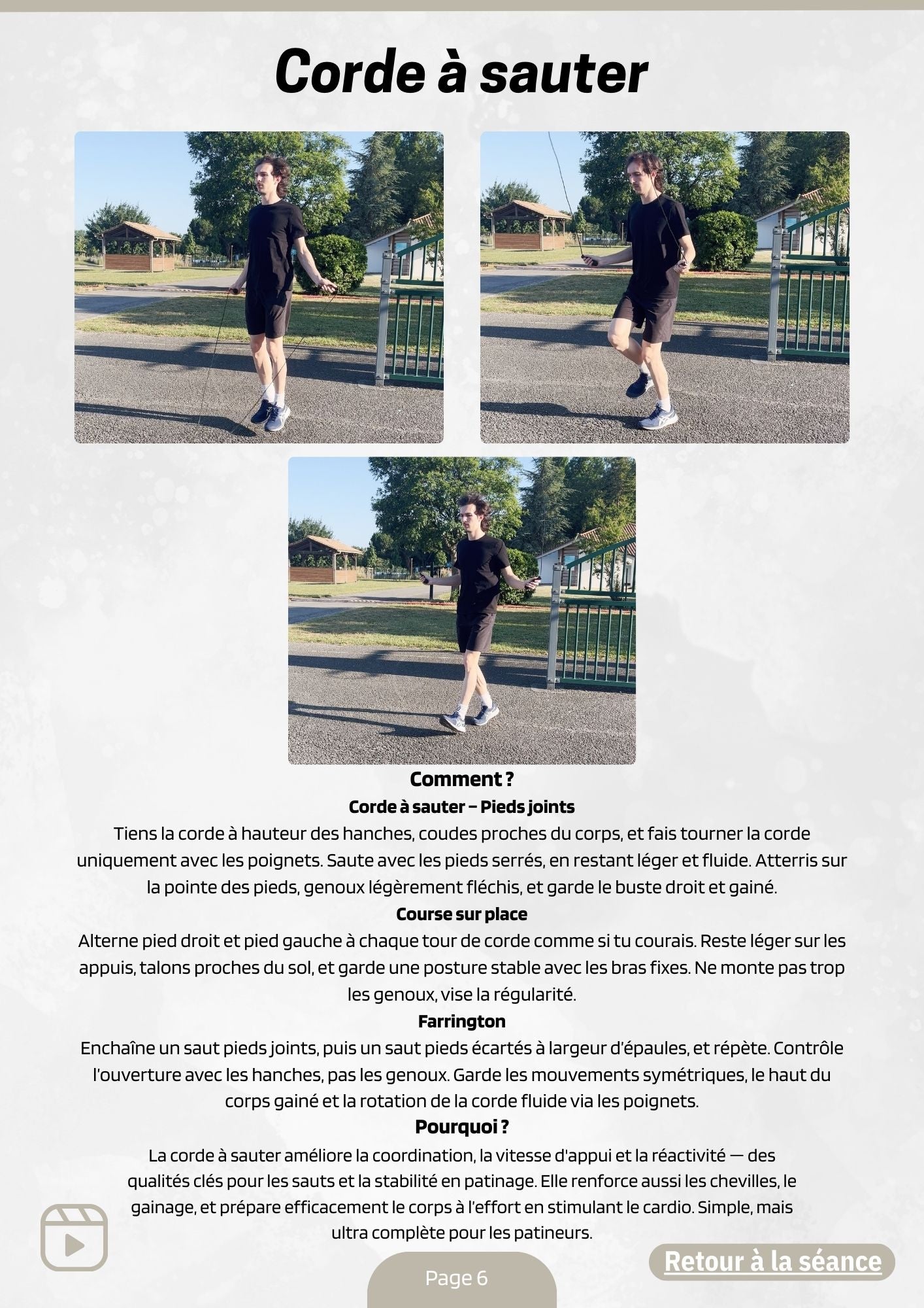 Programme SOL à faire à la maison Spécial patineurs/patineuses débutants/intermédiaires ou Avancer